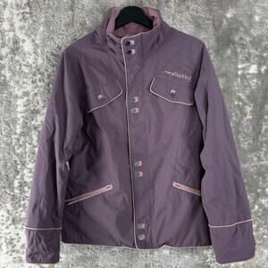Burton Sz M Outdoor Winter Skiing Snowboarding Jacket Purple Long Sleeve Pocket